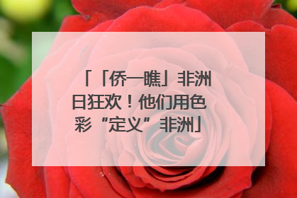 「侨一瞧」非洲日狂欢！他们用色彩“定义”非洲