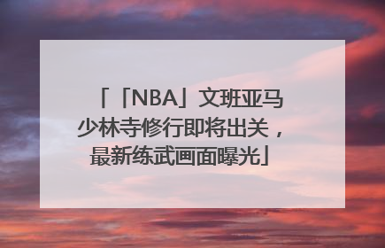 「NBA」文班亚马少林寺修行即将出关，最新练武画面曝光