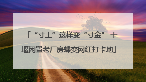 “寸土”这样变“寸金” 十堰闲置老厂房蝶变网红打卡地