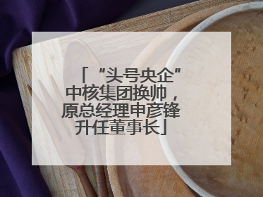 “头号央企”中核集团换帅，原总经理申彦锋升任董事长