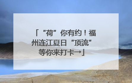 “荷”你有约！福州连江夏日“顶流”等你来打卡→