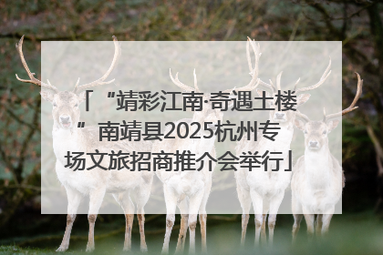 “靖彩江南·奇遇土楼”南靖县2025杭州专场文旅招商推介会举行