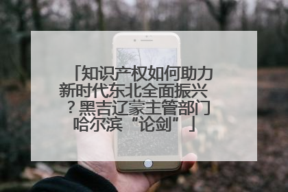 知识产权如何助力新时代东北全面振兴？黑吉辽蒙主管部门哈尔滨“论剑”