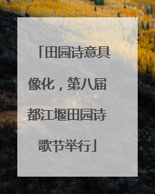 田园诗意具像化，第八届都江堰田园诗歌节举行