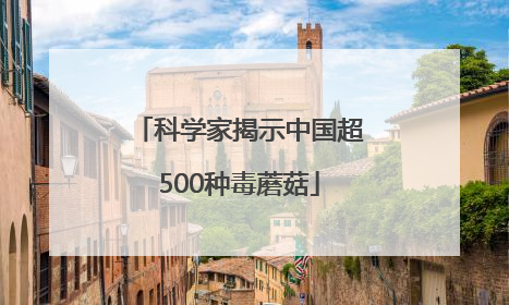 科学家揭示中国超500种毒蘑菇
