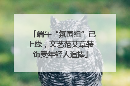 端午“氛围组”已上线，文艺范艾草装饰受年轻人追捧