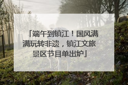 端午到镇江！国风满满玩转非遗，镇江文旅景区节目单出炉