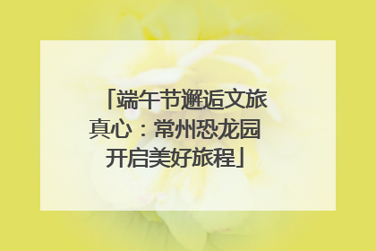 端午节邂逅文旅真心：常州恐龙园开启美好旅程
