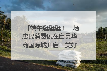 端午逛逛逛！一场惠民消费展在自贡华商国际城开启｜美好生活有“盐”味