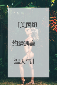 美国纽约遭遇高温天气