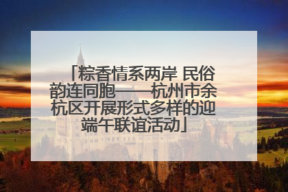 粽香情系两岸 民俗韵连同胞——杭州市余杭区开展形式多样的迎端午联谊活动