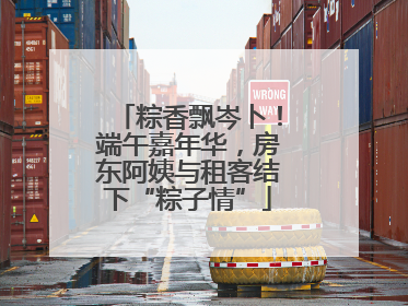 粽香飘岑卜！端午嘉年华，房东阿姨与租客结下“粽子情”