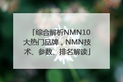 综合解析NMN10大热门品牌，NMN技术、参数、排名解读