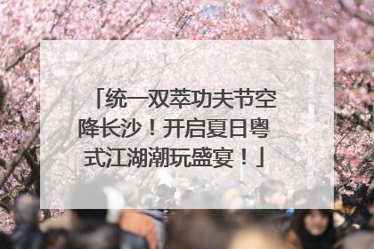 统一双萃功夫节空降长沙！开启夏日粤式江湖潮玩盛宴！