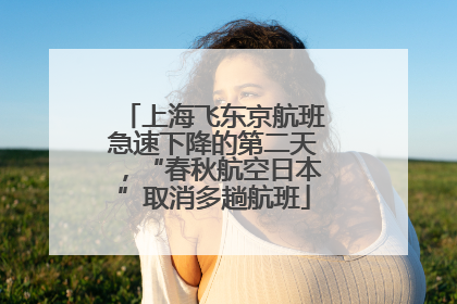 上海飞东京航班急速下降的第二天，“春秋航空日本”取消多趟航班