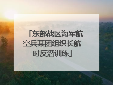 东部战区海军航空兵某团组织长航时反潜训练