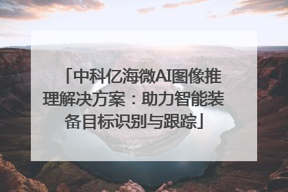 中科亿海微AI图像推理解决方案：助力智能装备目标识别与跟踪