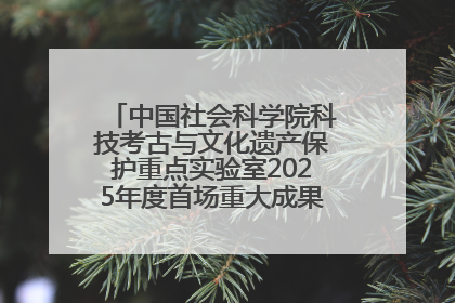 中国社会科学院科技考古与文化遗产保护重点实验室2025年度首场重大成果发布会在京举行
