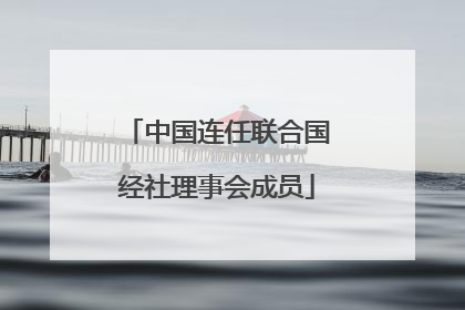 中国连任联合国经社理事会成员