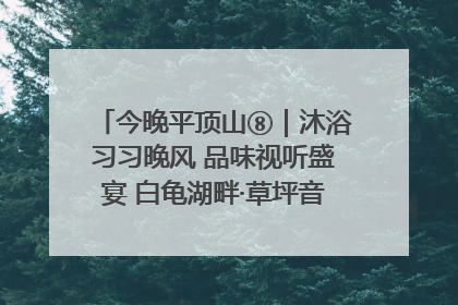 今晚平顶山⑧｜沐浴习习晚风 品味视听盛宴 白龟湖畔·草坪音乐会激情上演