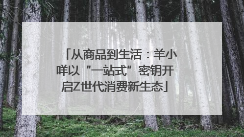 从商品到生活：羊小咩以“一站式”密钥开启Z世代消费新生态