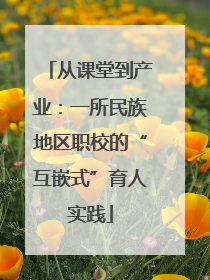 从课堂到产业：一所民族地区职校的“互嵌式”育人实践