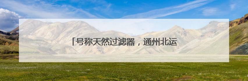 号称天然过滤器，通州北运河下游新发现大量蚌科生物