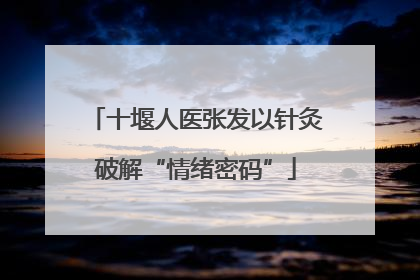 十堰人医张发以针灸破解“情绪密码”