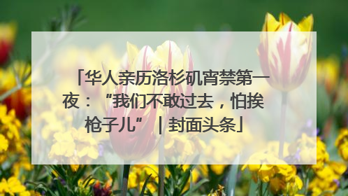华人亲历洛杉矶宵禁第一夜：“我们不敢过去，怕挨枪子儿”｜封面头条
