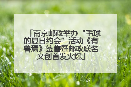南京邮政举办“毛球的夏日约会”活动《有兽焉》签售暨邮政联名文创首发火爆