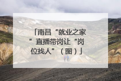 南昌“就业之家”直播带岗让“岗位找人”（图）