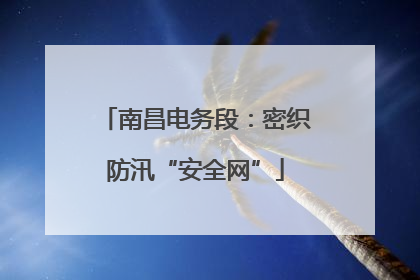 南昌电务段：密织防汛“安全网”