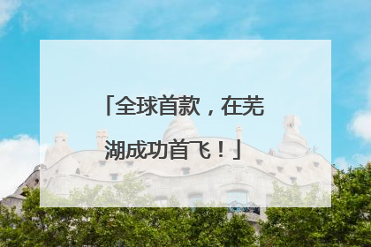 全球首款，在芜湖成功首飞！