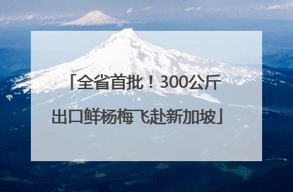 全省首批！300公斤出口鲜杨梅飞赴新加坡