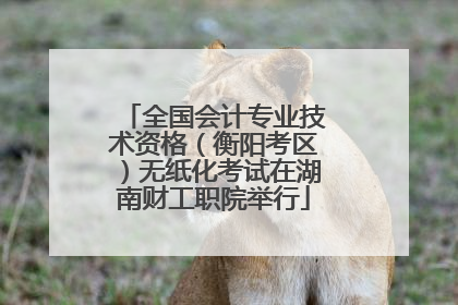 全国会计专业技术资格（衡阳考区）无纸化考试在湖南财工职院举行