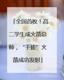 全国首枚！高二学生成火箭总师，“手搓”火箭成功发射
