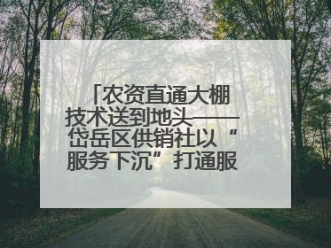 农资直通大棚 技术送到地头——岱岳区供销社以“服务下沉”打通服务“三农”最后一公里