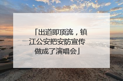 出道即顶流，镇江公安把安防宣传做成了演唱会