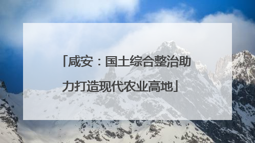 咸安：国土综合整治助力打造现代农业高地