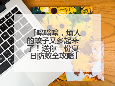 嗡嗡嗡，烦人的蚊子又多起来了！送你一份夏日防蚊全攻略