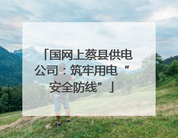国网上蔡县供电公司：筑牢用电“安全防线”