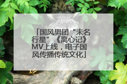 国风男团“未名行星”《离心记》MV上线，电子国风传播传统文化