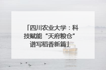 四川农业大学：科技赋能“天府粮仓”谱写稻香新篇