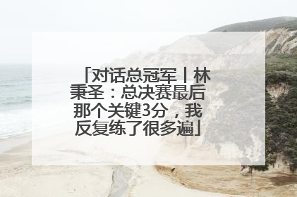 对话总冠军丨林秉圣：总决赛最后那个关键3分，我反复练了很多遍