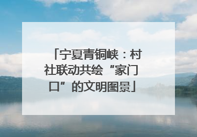 宁夏青铜峡：村社联动共绘“家门口”的文明图景