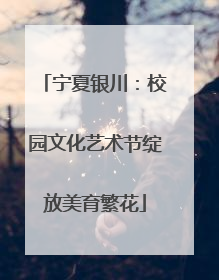 宁夏银川：校园文化艺术节绽放美育繁花