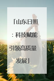 山东日照：科技赋能引领高质量发展