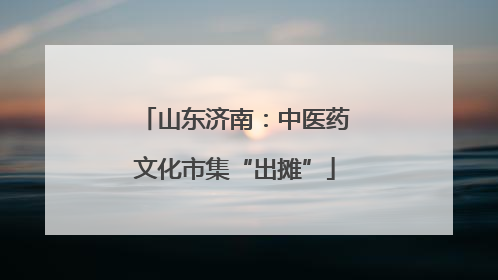 山东济南：中医药文化市集“出摊”