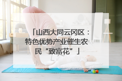山西大同云冈区：特色优势产业催生农民“致富花”