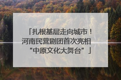 扎根基层走向城市！河南民营剧团首次亮相“中原文化大舞台”